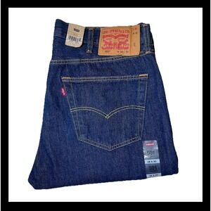 Levi's 501 Original‎ Mens NEW Classic Straight Fit Dark Wash Blue Jeans Sz 38x30